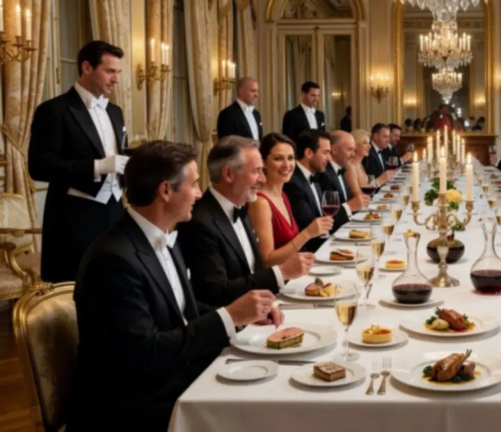 Dîner gastronomique à thème dressé pour un événement